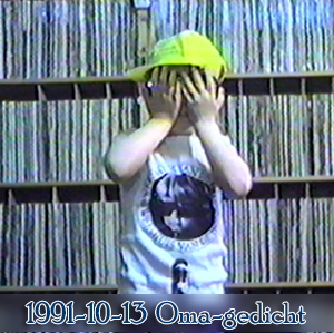 Weeshuis van de Hits 13 october 1991 (Oma-gedicht)